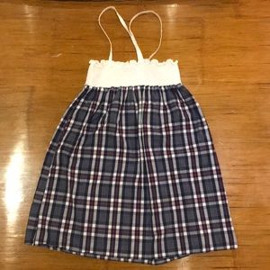 Steven Alan woven dress with shirred top